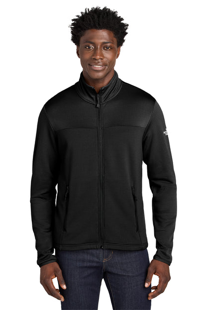 The North Face Aim Full-Zip Fleece Jacket in TNF Black, front on model