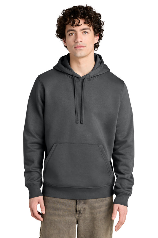 Stanley/Stella Unisex Drummer 2.0 Hooded Sweatshirt in Anthracite, front on model
