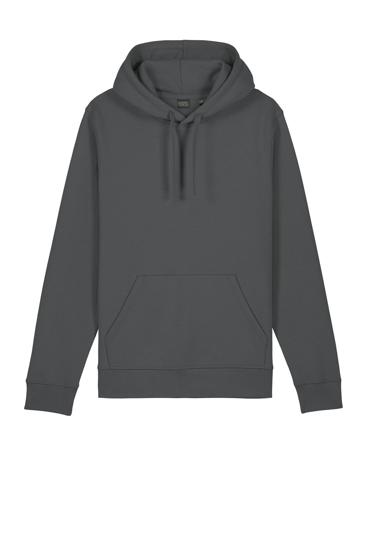 Stanley/Stella Unisex Drummer 2.0 Hooded Sweatshirt in Anthracite, front flat