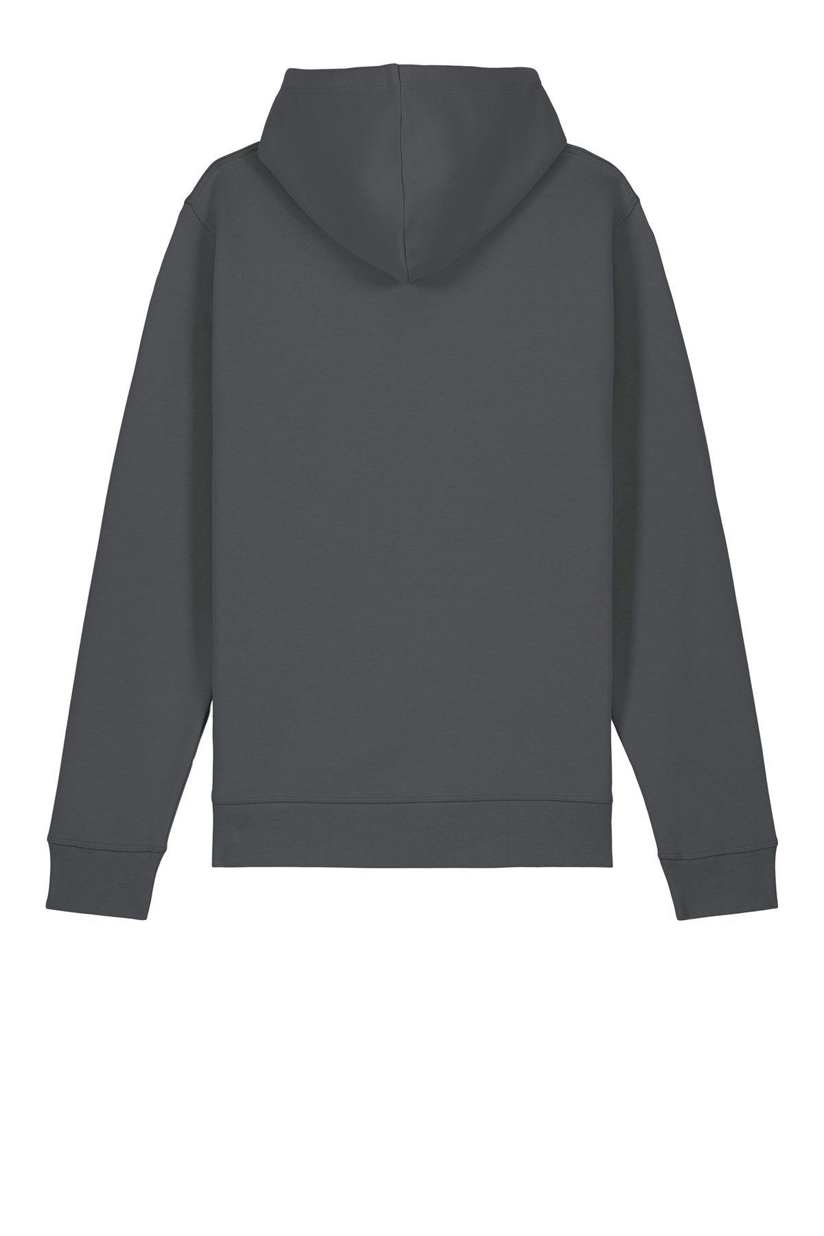 Stanley/Stella Unisex Drummer 2.0 Hooded Sweatshirt in Anthracite, back flat
