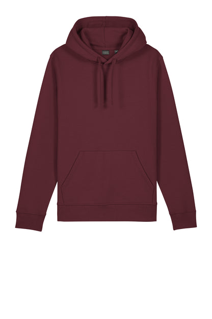 Stanley/Stella Unisex Drummer 2.0 Hooded Sweatshirt in Burgundy, front flat