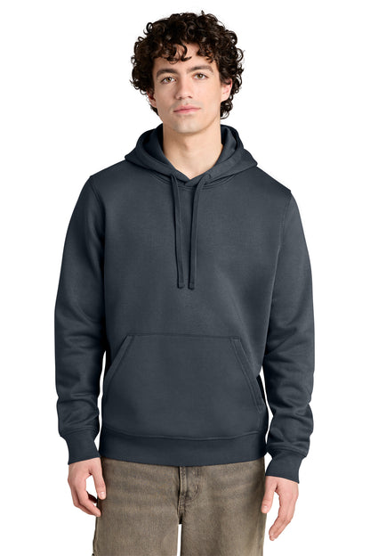 Stanley/Stella Unisex Drummer 2.0 Hooded Sweatshirt in India Ink Grey, front on model
