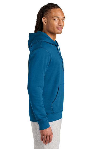 Stanley/Stella Unisex Drummer 2.0 Hooded Sweatshirt in Royal Blue, side on model