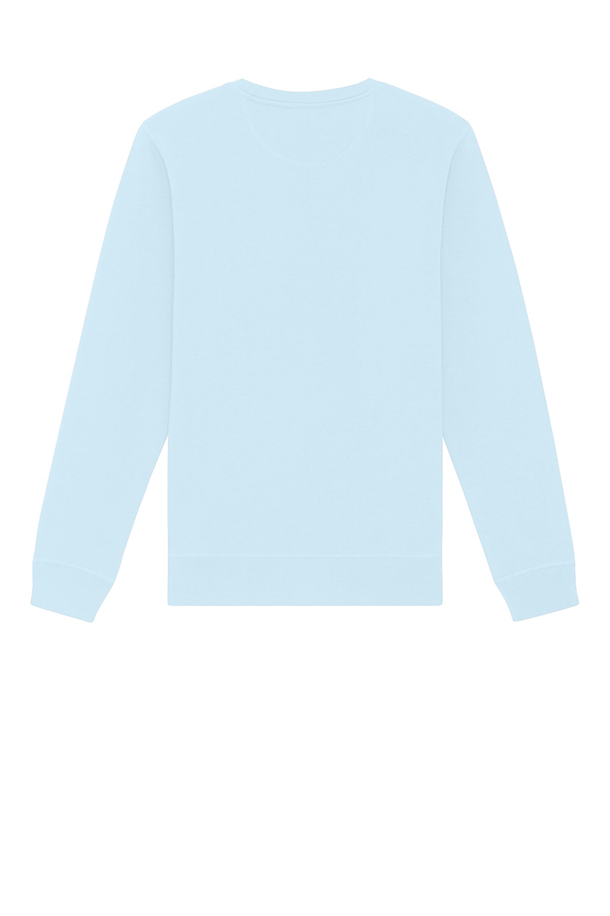 Stanley/Stella Unisex Roller Crewneck Sweatshirt in Blue Ice, back flat