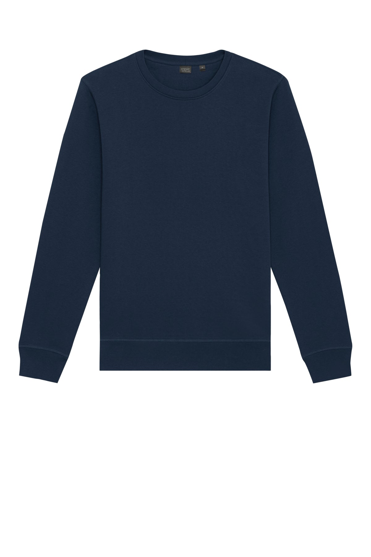 Stanley/Stella Unisex Roller Crewneck Sweatshirt in French Navy, front flat