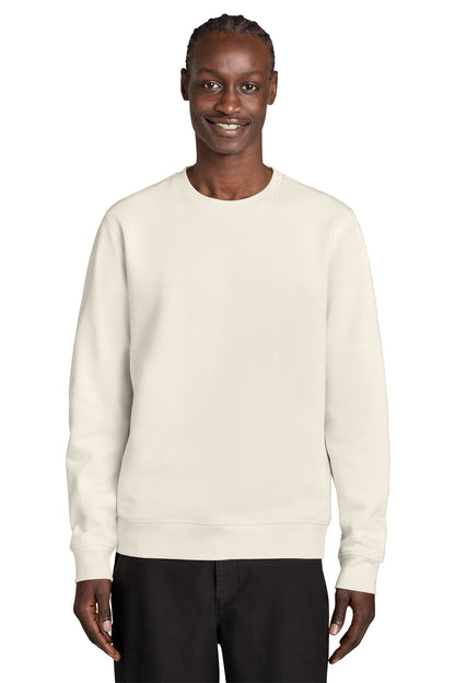 Stanley/Stella Unisex Roller Crewneck Sweatshirt in Natural Raw, front on model
