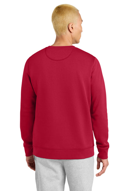 Stanley/Stella Unisex Roller Crewneck Sweatshirt in Red, back on model