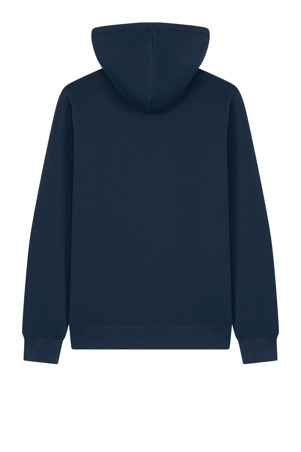 Stanley/Stella Unisex Mixer Full-Zip Hooded Sweatshirt in French Navy, back flat