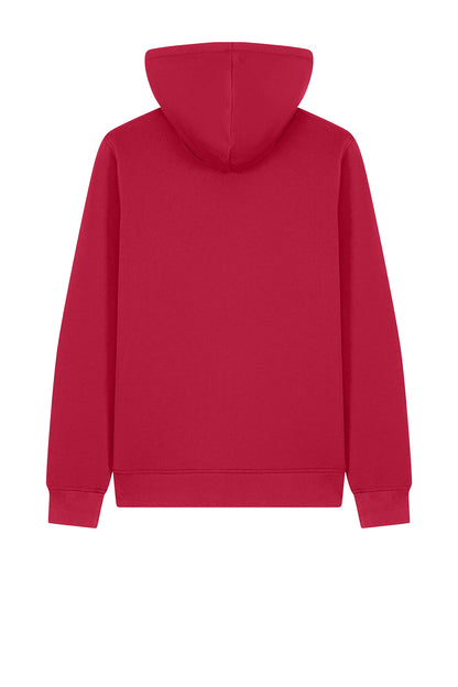 Stanley/Stella Unisex Mixer Full-Zip Hooded Sweatshirt in Red, back flat