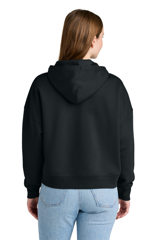 Stanley/Stella Women’s Stella Nora Hooded Sweatshirt in Black, back on model