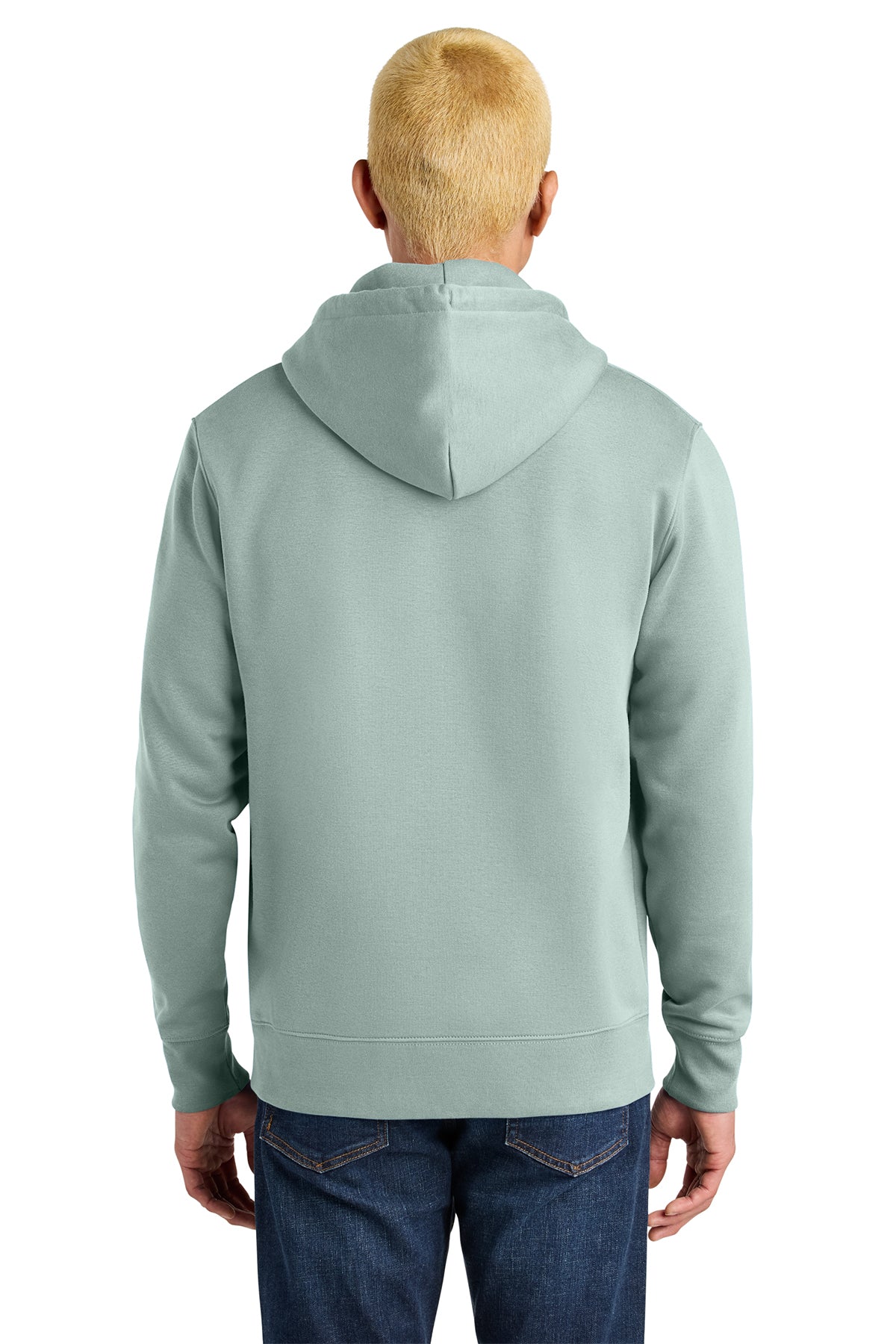 Stanley/Stella Unisex Cruiser 2.0 Hooded Sweatshirt in Aloe, back on model