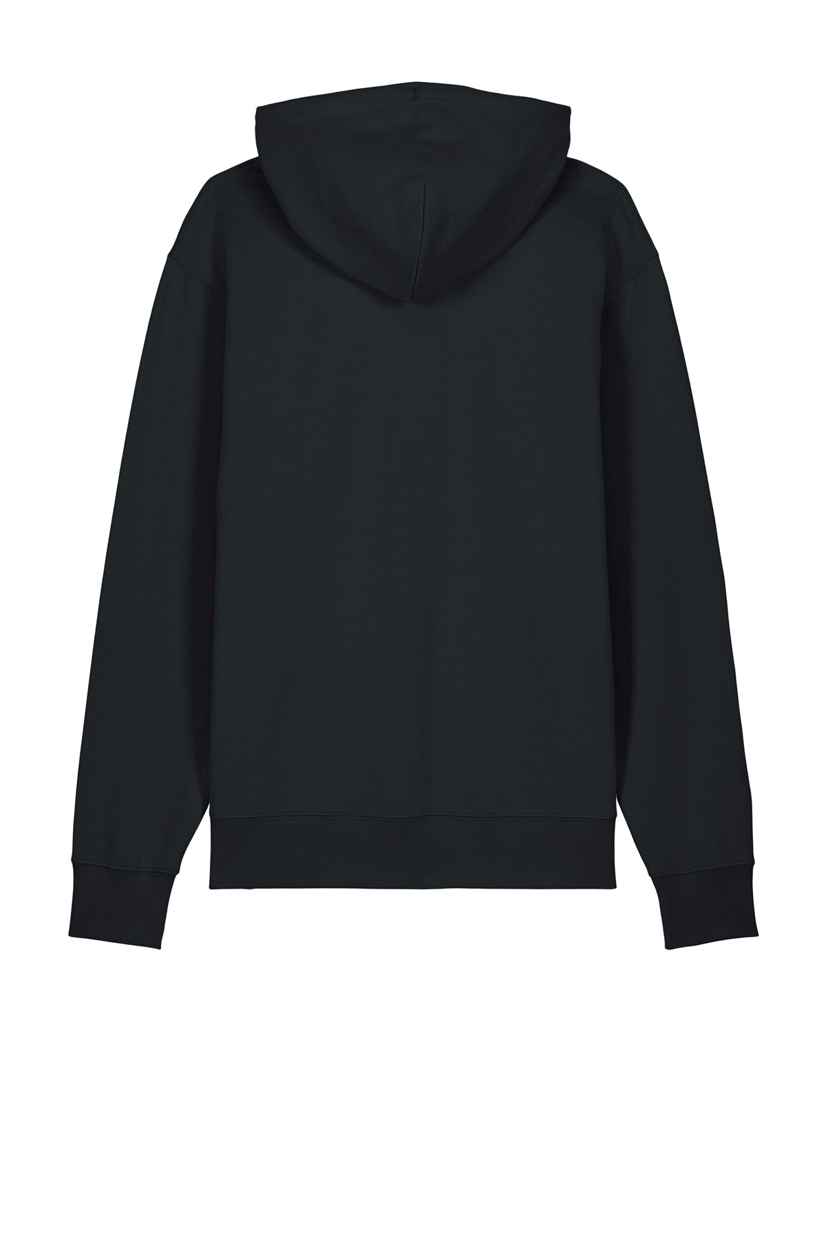 Stanley/Stella Unisex Cruiser 2.0 Hooded Sweatshirt in Black, back flat