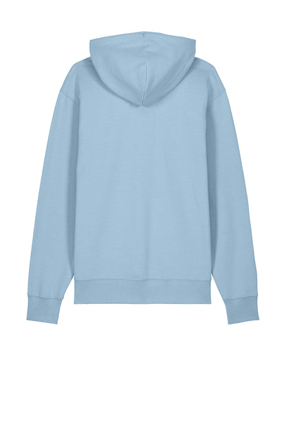 Stanley/Stella Unisex Cruiser 2.0 Hooded Sweatshirt in Blue Soul, back flat
