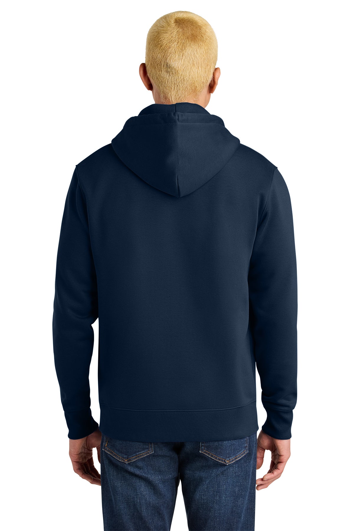 Stanley/Stella Unisex Cruiser 2.0 Hooded Sweatshirt in French Navy, back on model
