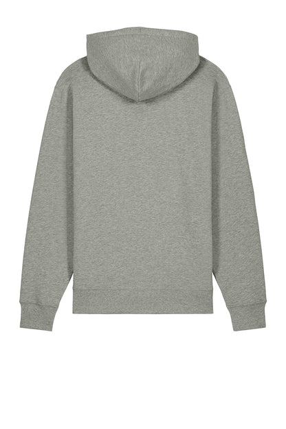 Stanley/Stella Unisex Cruiser 2.0 Hooded Sweatshirt in Heather Grey, back flat