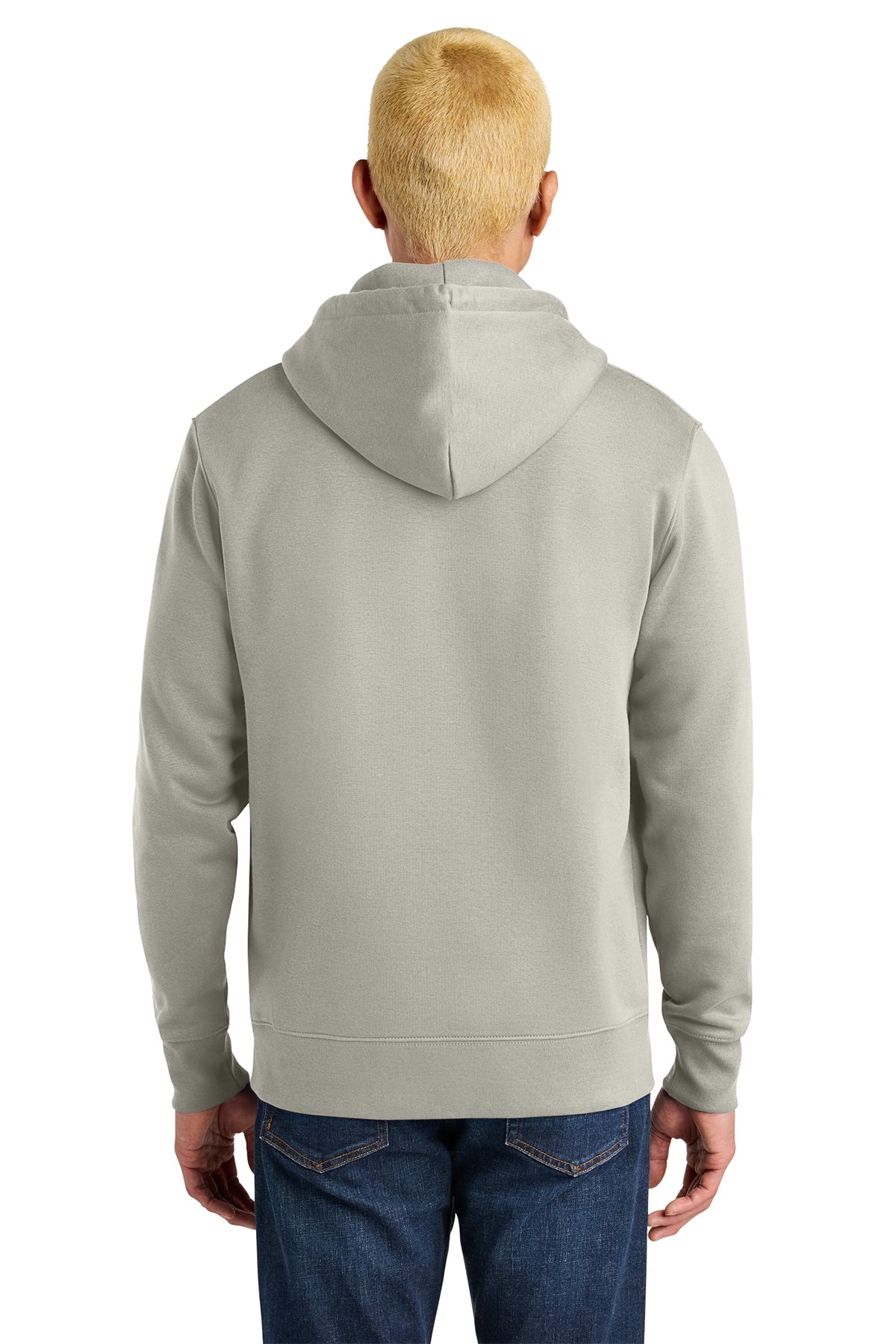 Stanley/Stella Unisex Cruiser 2.0 Hooded Sweatshirt in Stone, back on model