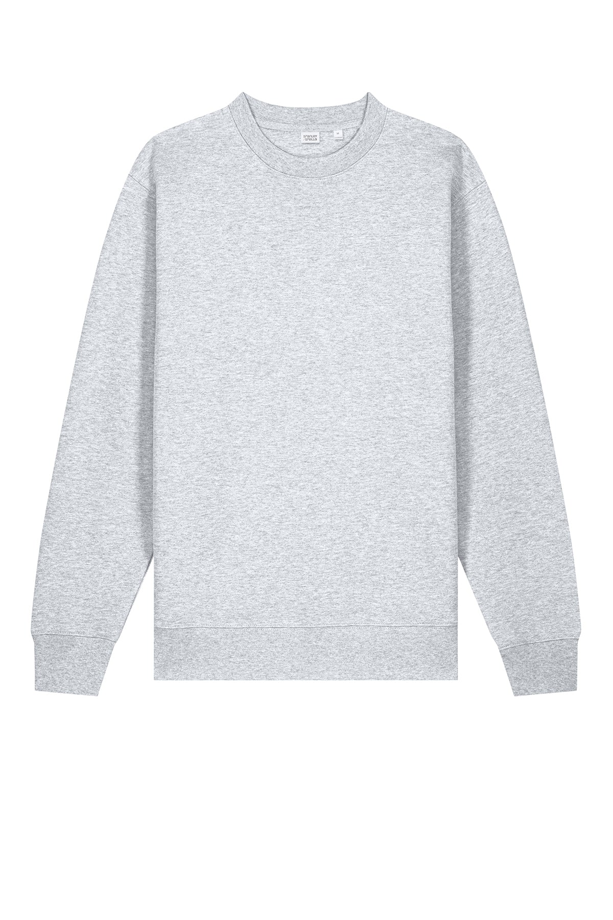 Stanley/Stella Unisex Changer 2.0 Crewneck Sweatshirt in Cool Heather Grey, front flat