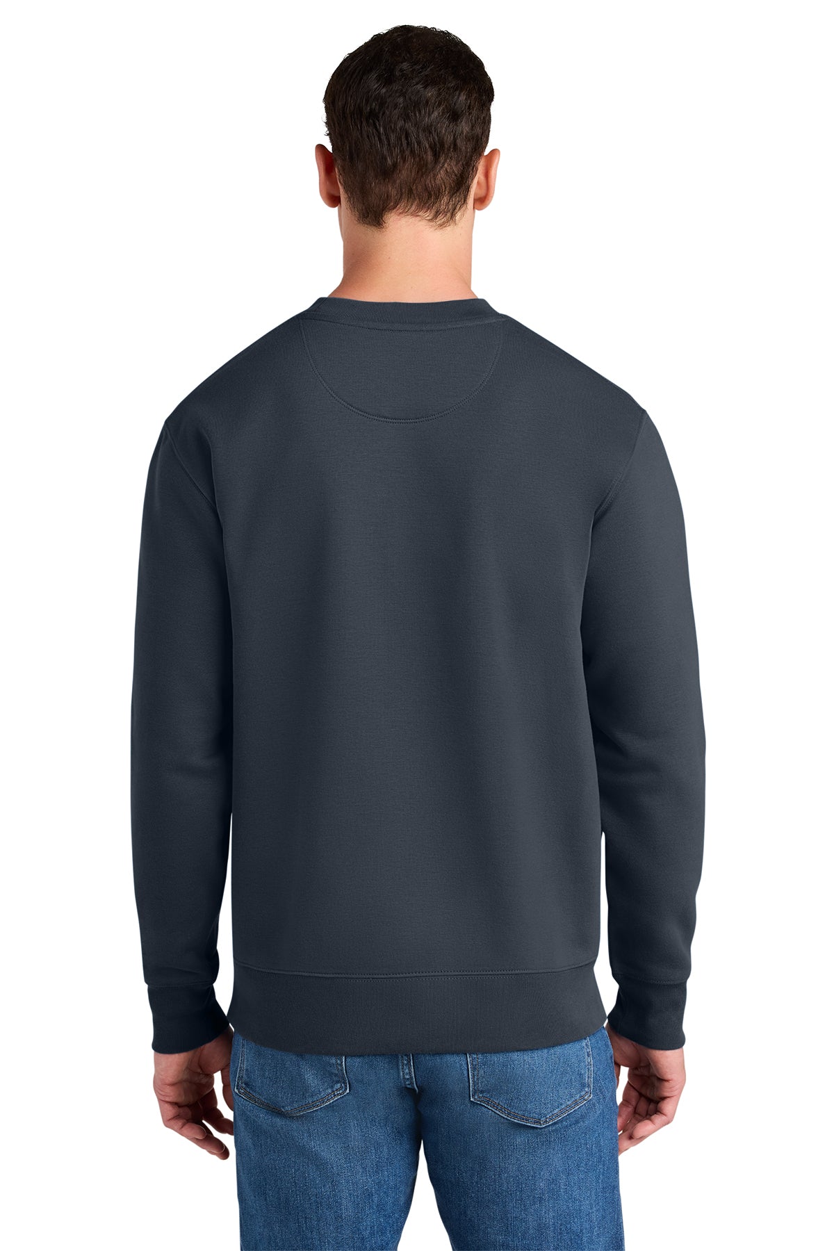 Stanley/Stella Unisex Changer 2.0 Crewneck Sweatshirt in India Ink Grey, back on model
