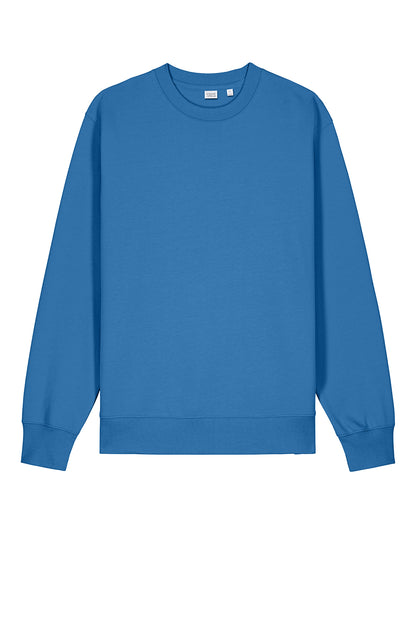 Stanley/Stella Unisex Changer 2.0 Crewneck Sweatshirt in Mindful Blue, front flat