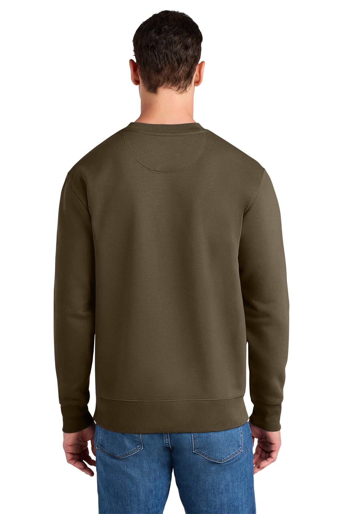 Stanley/Stella Unisex Changer 2.0 Crewneck Sweatshirt in Mosstone, back on model