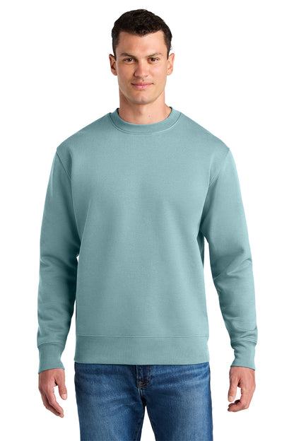 Stanley/Stella Unisex Changer 2.0 Crewneck Sweatshirt in Pebble Blue, front on model