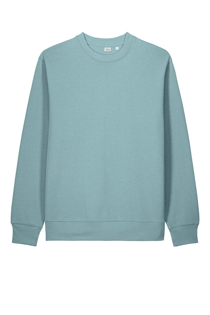 Stanley/Stella Unisex Changer 2.0 Crewneck Sweatshirt in Pebble Blue, front flat