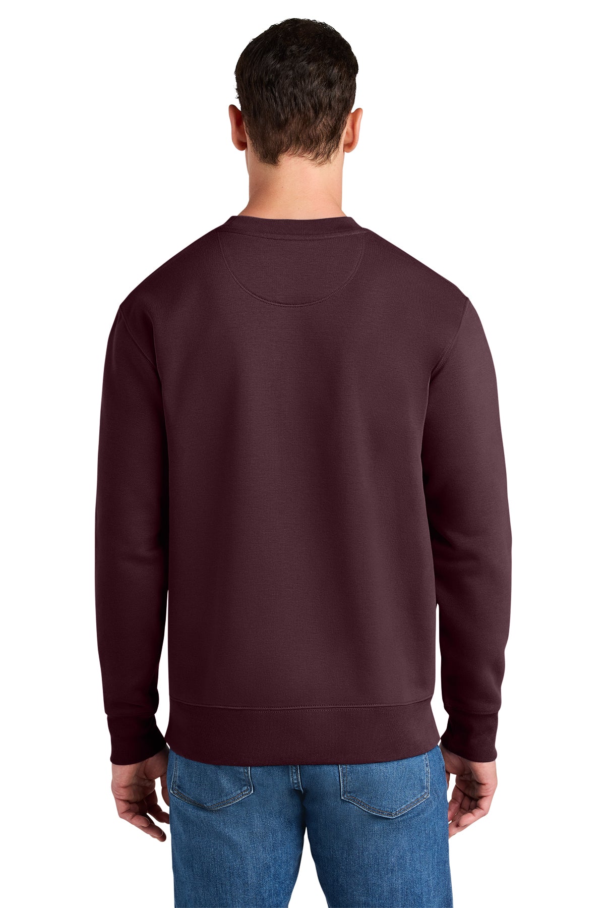 Stanley/Stella Unisex Changer 2.0 Crewneck Sweatshirt in Red Brown, back on model