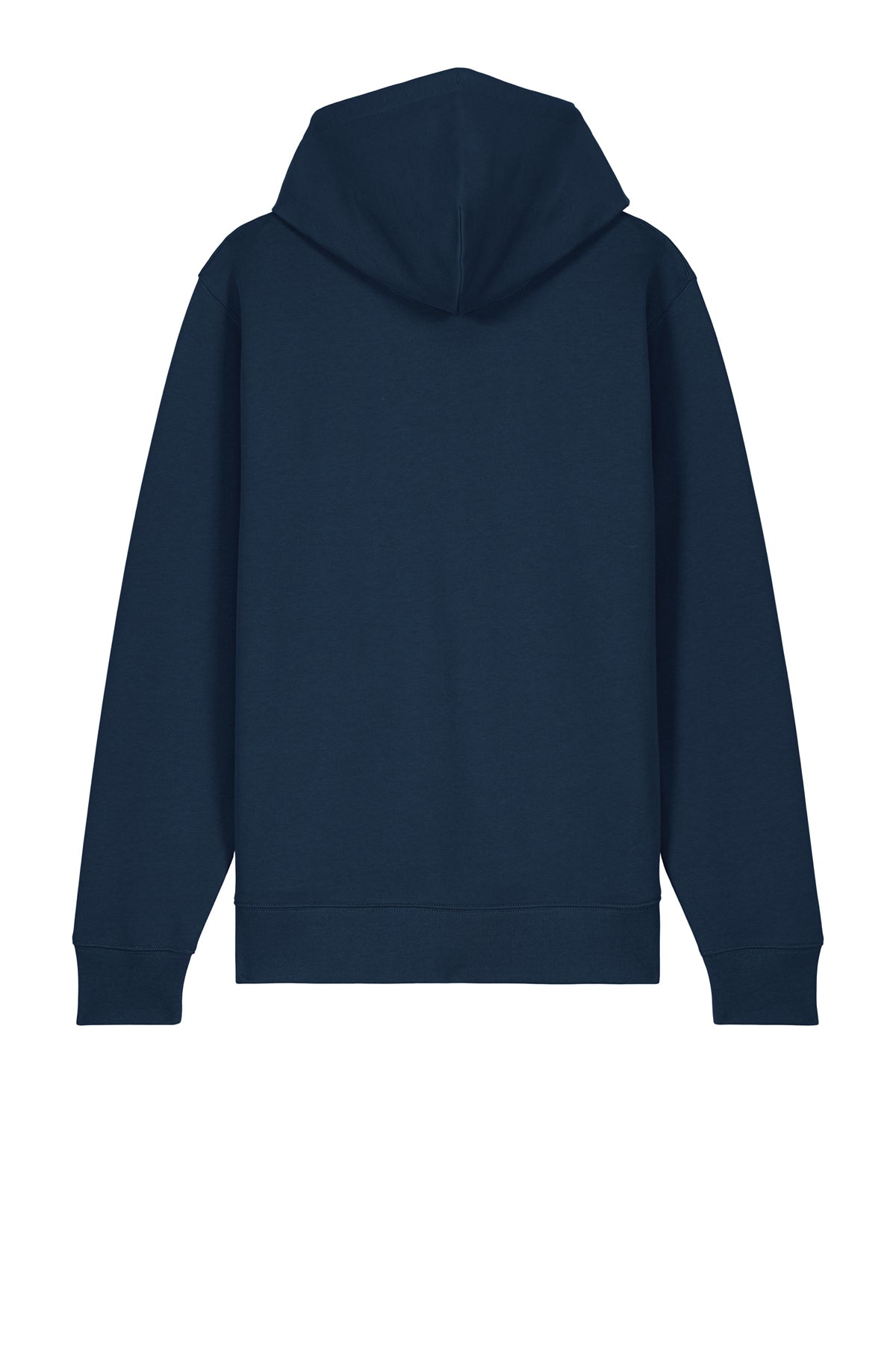 Stanley/Stella Unisex Cultivator 2.0 Full-Zip Hooded Sweatshirt in French Navy, back flat