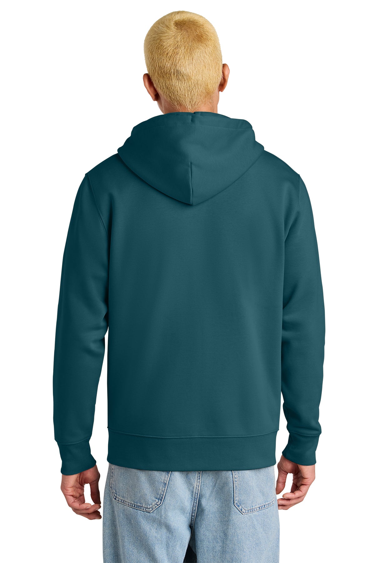 Stanley/Stella Unisex Cultivator 2.0 Full-Zip Hooded Sweatshirt in Stargazer, back on model