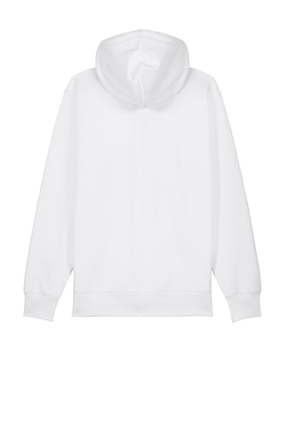 Stanley/Stella Unisex Cultivator 2.0 Full-Zip Hooded Sweatshirt in White, back flat