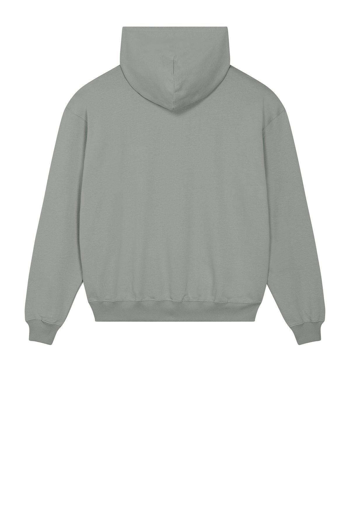 Stanley/Stella Unisex Cooper Dry Hooded Sweatshirt in Misty Grey, back flat