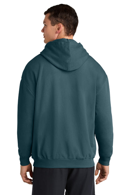 Stanley/Stella Unisex Cooper Dry Hooded Sweatshirt in Stargazer, back on model