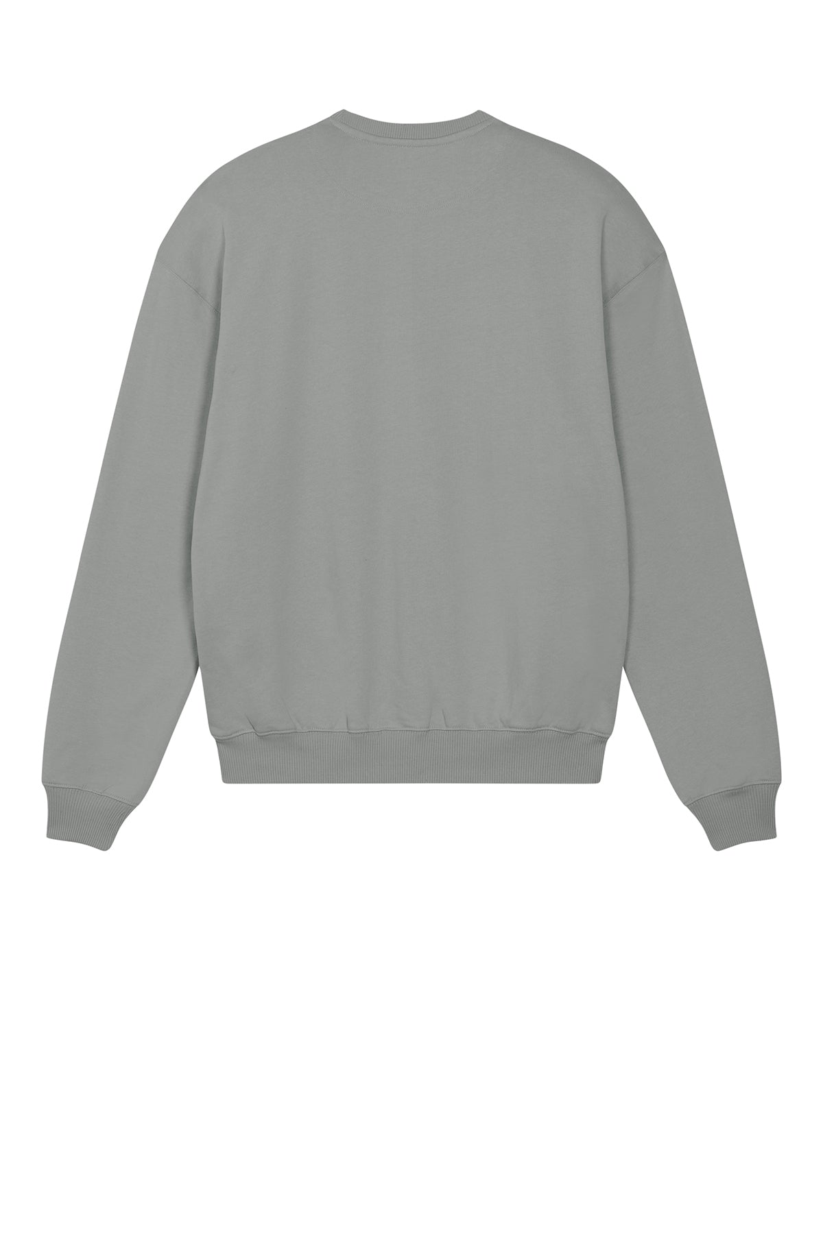 Stanley/Stella Unisex Ledger Dry Crewneck Sweatshirt in Misty Grey, back flat