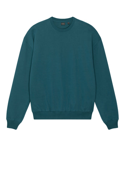 Stanley/Stella Unisex Ledger Dry Crewneck Sweatshirt in Stargazer, front flat