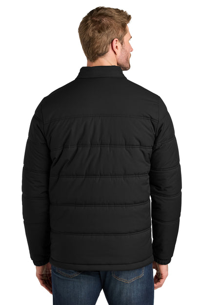 TravisMathew Cold Bay Jacket in Black, back on model
