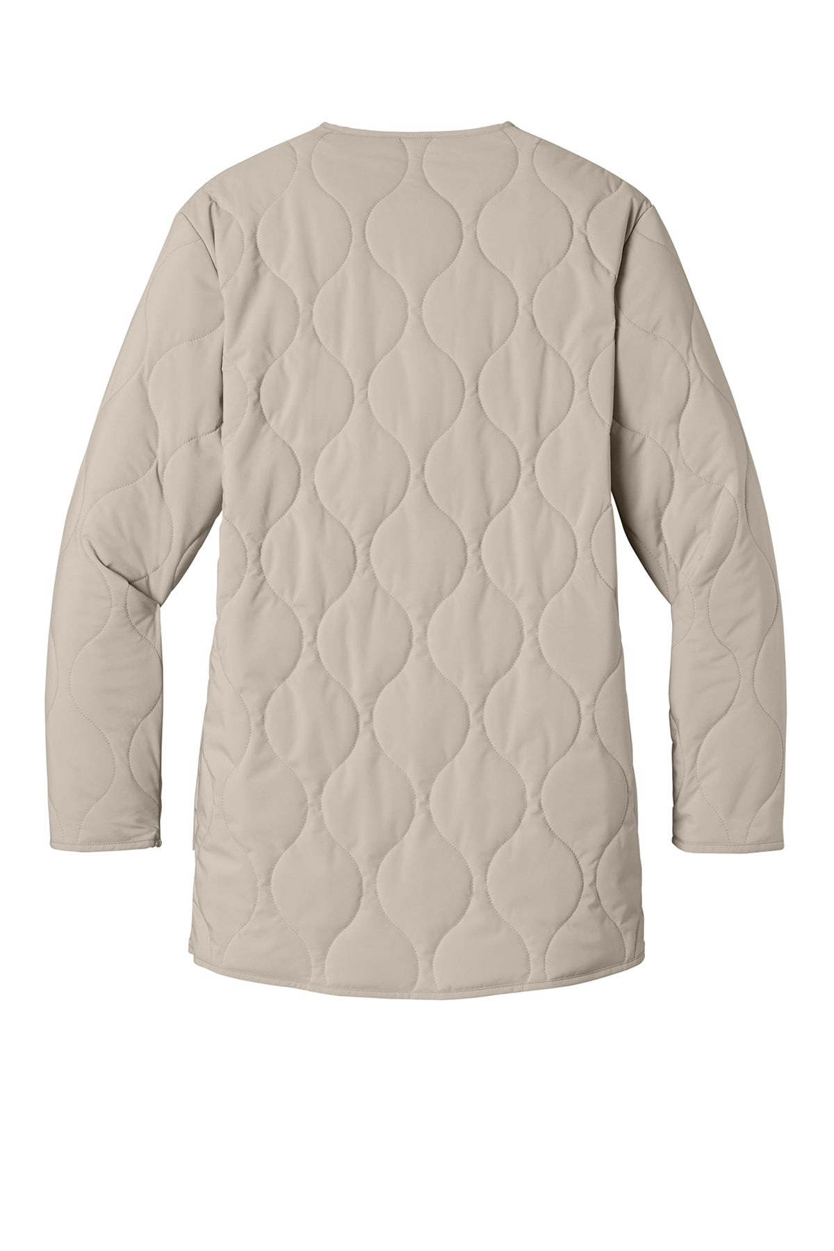 Mercer+Mettle Women’s Quilted Liner Jacket in Almond, back flat