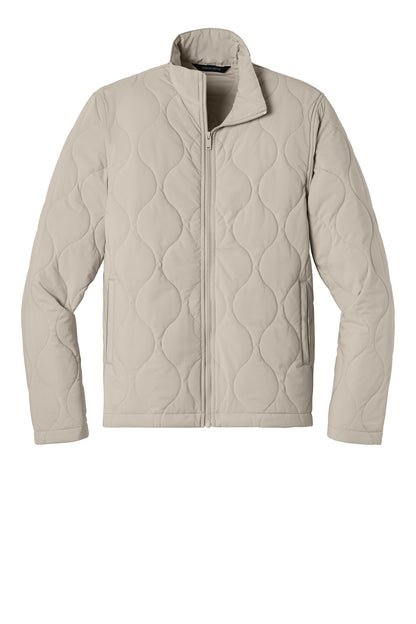 Mercer+Mettle Quilted Liner Jacket in Almond, front flat