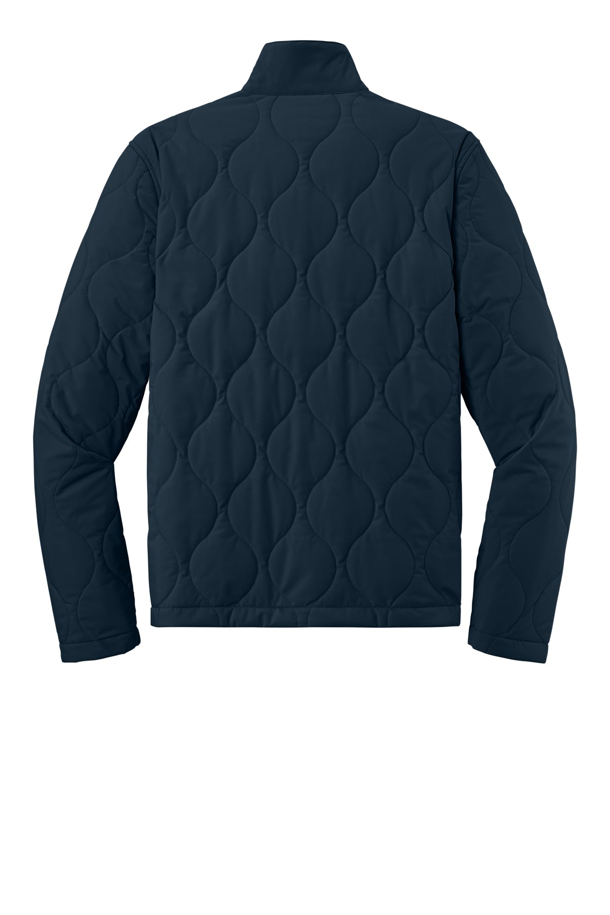 Mercer+Mettle Quilted Liner Jacket in Night Navy, back flat