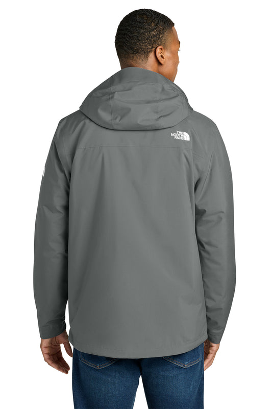 The North Face Castle Valley Triclimate 3-in-1 Jacket in Smoked Pearl Grey, back on model