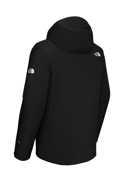 The North Face Castle Valley Triclimate 3-in-1 Jacket in TNF Black, back flat