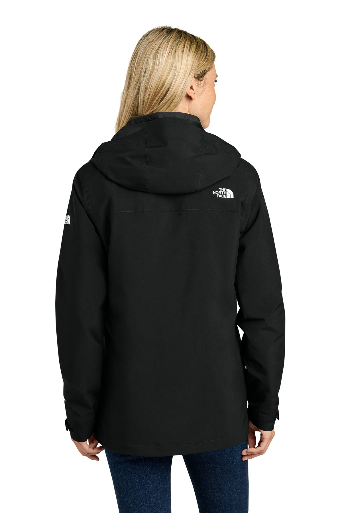 The North Face Women’s Castle Valley Triclimate 3-in-1 Jacket in TNF Black, back on model