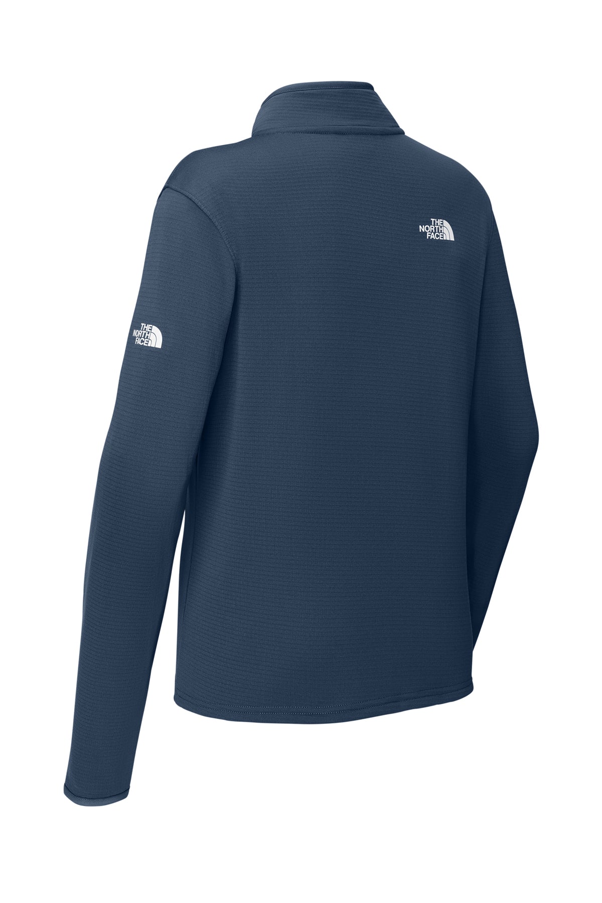 The North Face Women’s Aim 1/4-Zip Fleece in Summit Navy, back flat