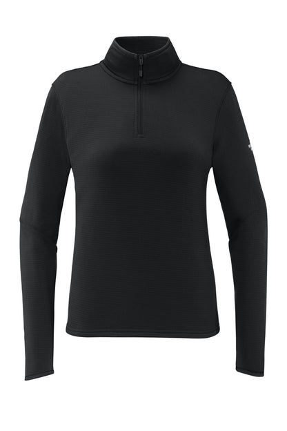 The North Face Women’s Aim 1/4-Zip Fleece in TNF Black, front flat