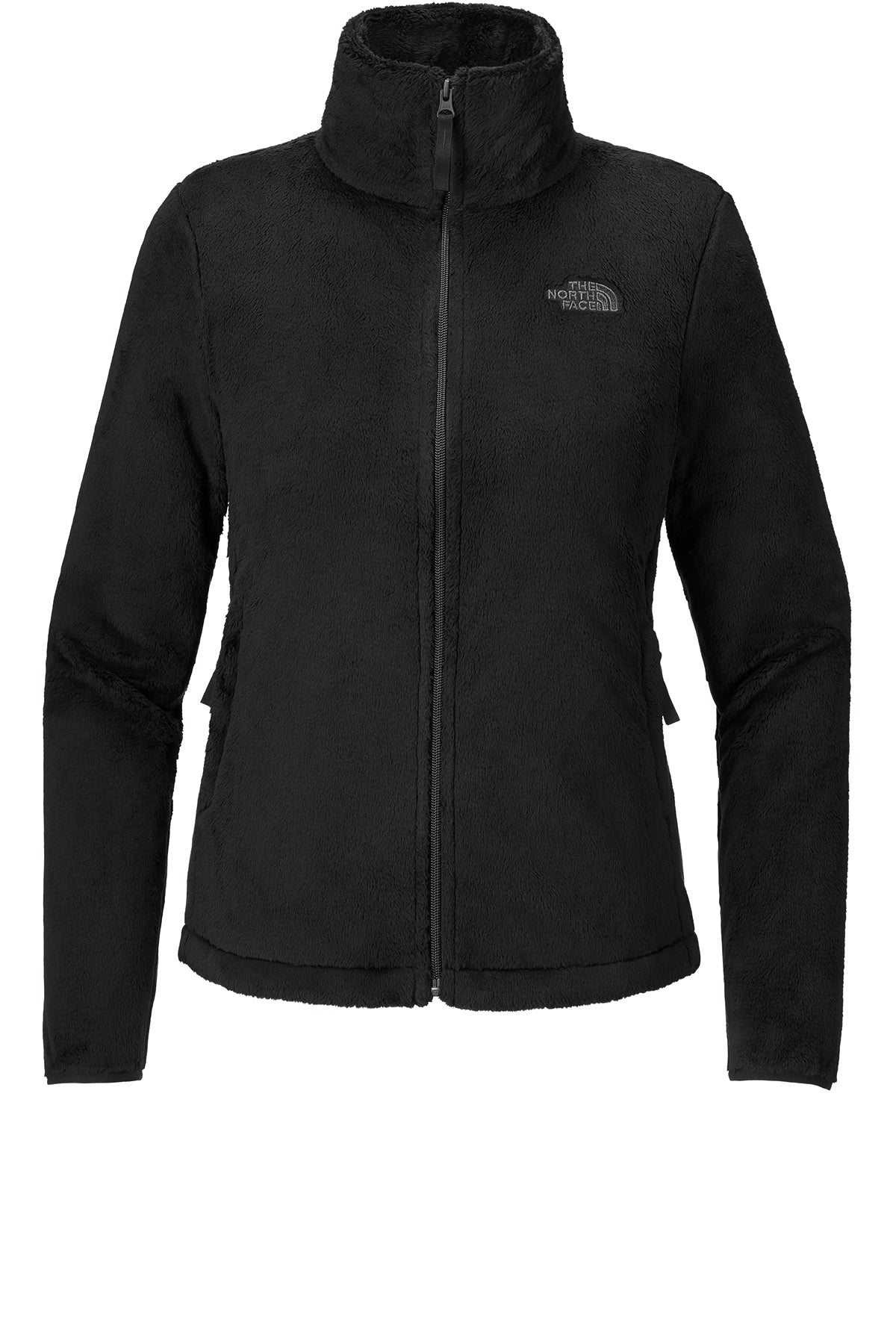The North Face Women’s Osito Fleece Jacket in TNF Black, front flat