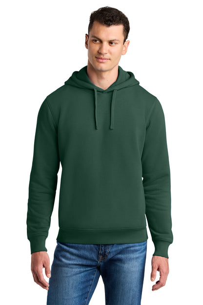 Stanley/Stella Unisex Sounder Hooded Sweatshirt in Bottle Green, front on model