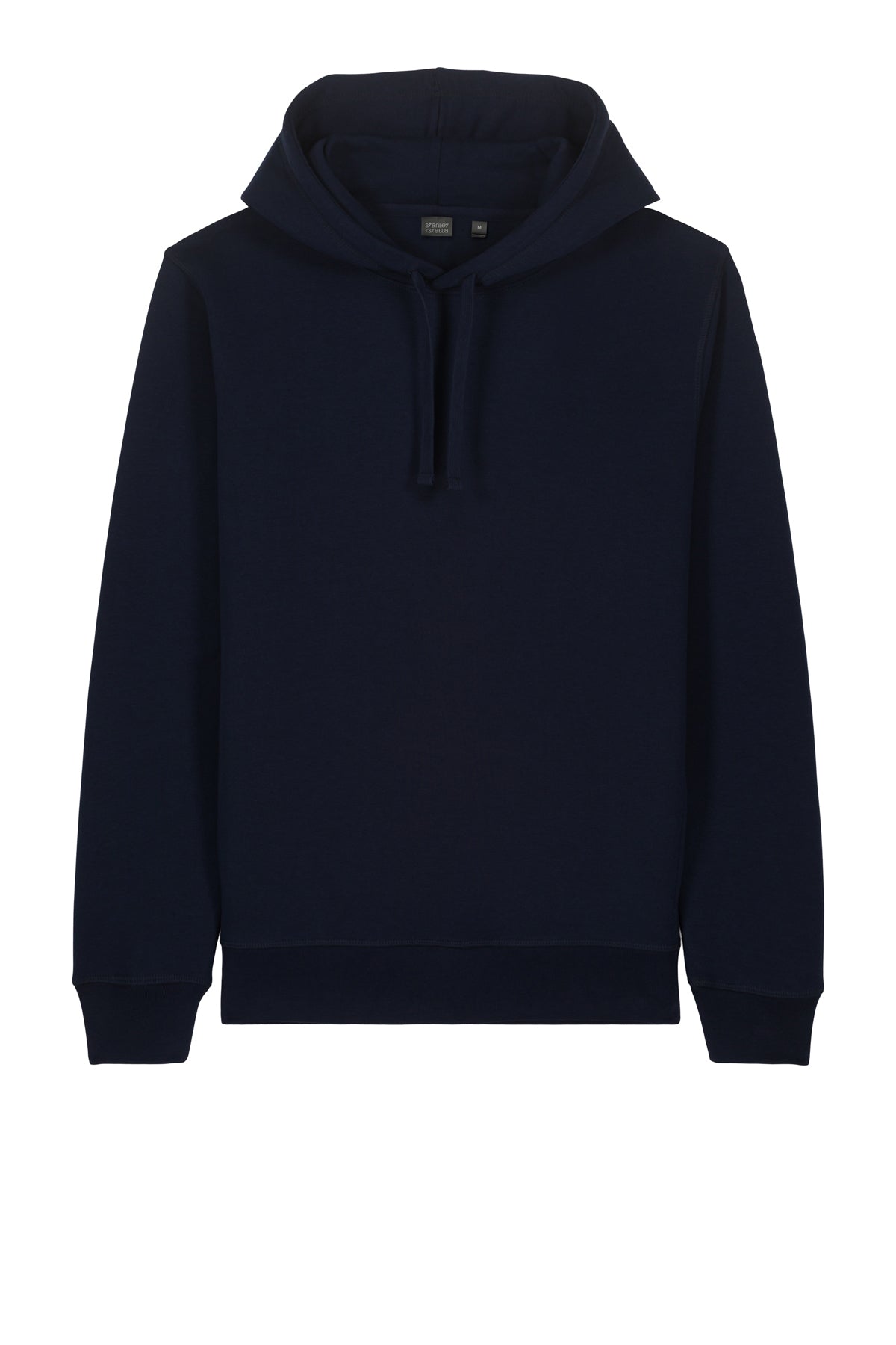 Stanley/Stella Unisex Sounder Hooded Sweatshirt in French Navy, front flat