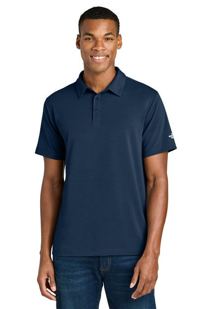 The North Face Canyon Crest Polo in Summit Navy, front on model