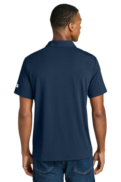 The North Face Canyon Crest Polo in Summit Navy, back on model
