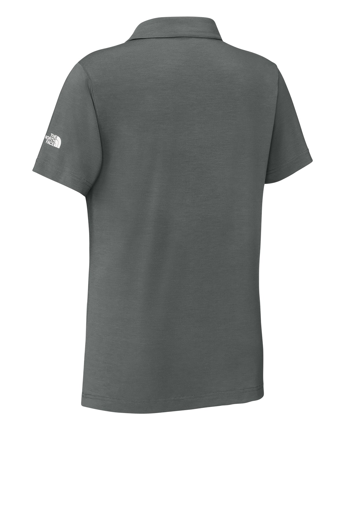 The North Face Women’s Canyon Crest Polo in Smoked Pearl Grey, back flat