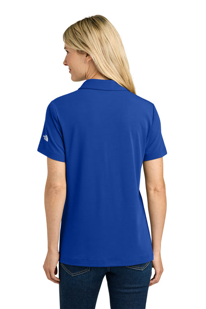 The North Face Women’s Canyon Crest Polo in TNF Blue, back on model